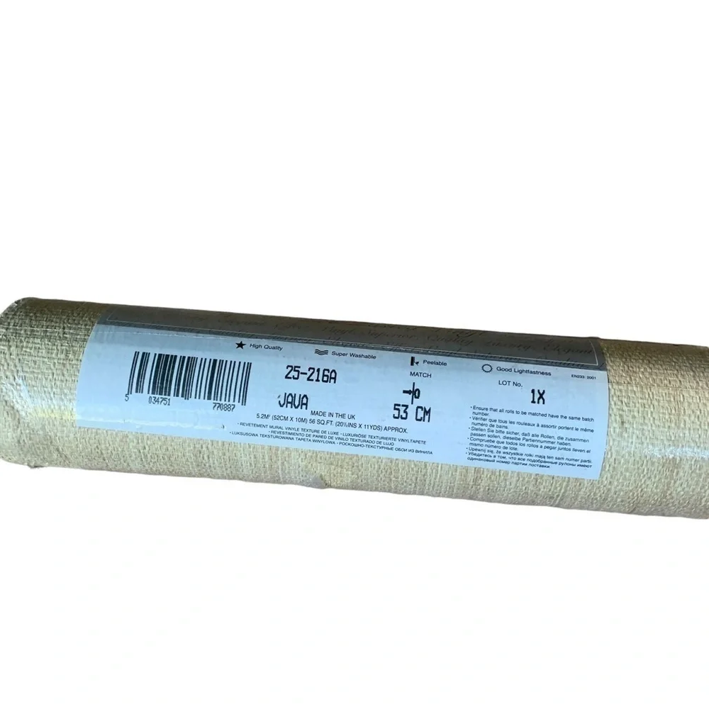Vymura Wall Covering Pre-Pasted Vinyl Paper Java 20 1/2